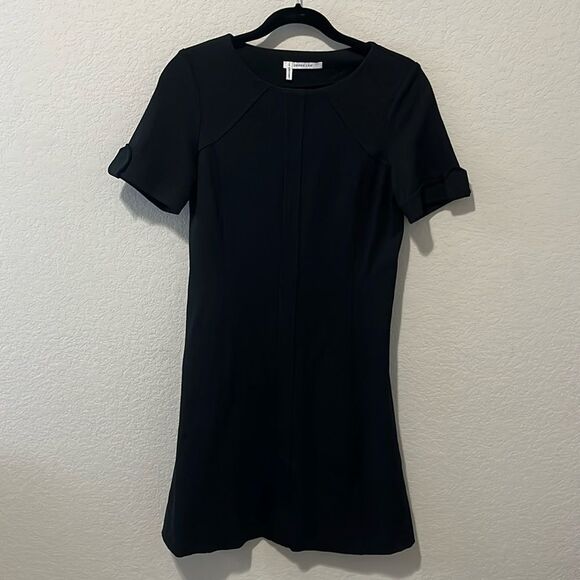 DEREK LAM 10 Crosby Black Short Sleeve Business Style Dress, Size 6 - Picture 1 of 7